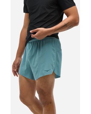 Hoka One One Glide Shorts mit Slip, 13 cm für Herren in Mountain Fog Größe XS | Shorts - Blau
