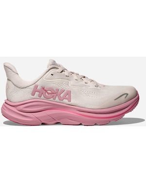 Hoka One One Kid's Clifton 10 Road Running Shoes - Pink