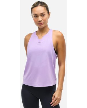 Hoka One One Race Day Top für Damen in Aster Flower Größe L | Kurzarmshirts - Lila