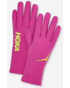 Hoka One One Airolite Laufhandschuhe in Fuschia Größe XL | Handschuhe - Pink