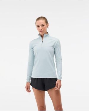 Hoka One One Glidetech Quarter Zip Jacket - Blue