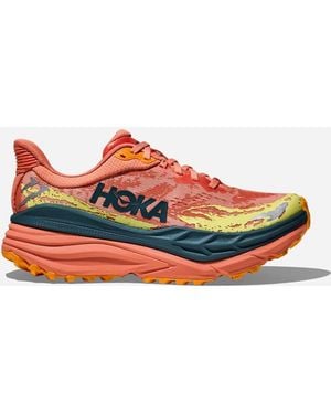 Hoka One One Stinson 7 Schuhe für Damen in Feldspar/Mountain Fog Größe 37 1/3 | Gelände - Blau