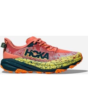 Hoka One One Speedgoat 6 Schuhe für Damen in Feldspar/Blue Twilight Größe 36 2/3 | Gelände - Blau