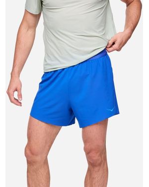 Hoka One One Glide 5'' Shorts With Brief - Blue