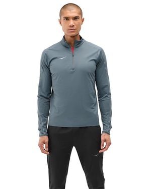 Hoka One One Glidetech Quarter Zip - Blue
