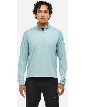 Hoka One One Glidetech Quarter Zip Jacket - Blue