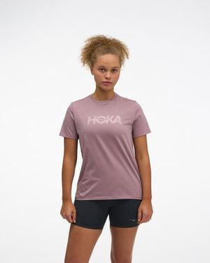 Hoka One One Core Logo Graphic T-shirt - Purple