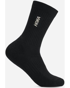 Hoka One One Lifestyle Crew Socken in Black Größe S - Schwarz