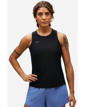 Hoka One One Airolite Lauf-Tanktop für Damen in Black Größe L | Tanktops - Weiß