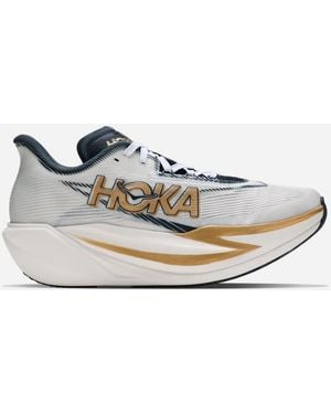 Hoka One One Cielo X1 3.0 Schuhe in Frost/Gold Größe 42 | Wettkampf - Blau