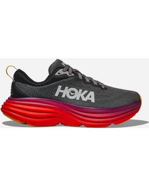 Hoka One One Bondi 8 Road Running Shoes - Red
