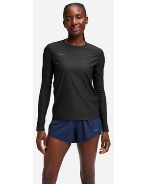 Hoka One One Haut À Manches Longues Airolite 2.0 Pour Femme En Taille - Noir