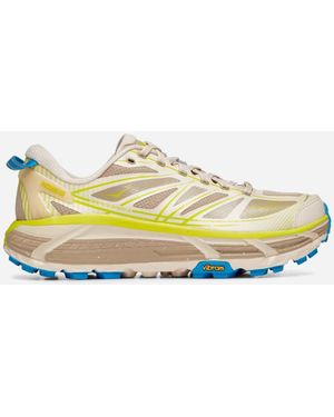 Hoka One One Mafate Speed 2 Schuhe in Eggnog/Oxford Tan Größe 42 | Lifestyle - Gelb