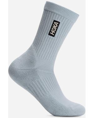Hoka One One Lifestyle Crew Socken in Mineral Blue Größe S - Blau