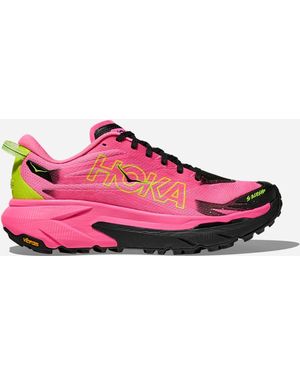 Hoka One One Mafate 5 Trail Shoes - Pink