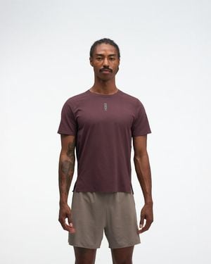 Hoka One One Everyrun Short Sleeve Top - Purple