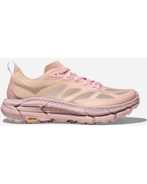 Hoka One One Mafate Speed 4 Lite Schuhe in Rose Tea/Rose Latte Größe 36 2/3 | Lifestyle - Pink