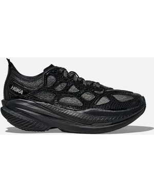Hoka One One Mach X Caged Schuhe in Black/Midnight Blue Größe 40 2/3 | Lifestyle - Schwarz