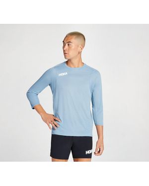 Hoka One One Glide 3/4 Sleeve - Blue