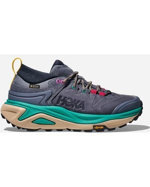 Hoka One One Kaha 3 Low GORE-TEX Schuhe für Herren in Anchor/Gemstone Größe 42 | Wandern - Blau