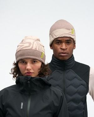 Hoka One One Winter-Beanie in River Rock Grey | Hüte & Mützen - Schwarz
