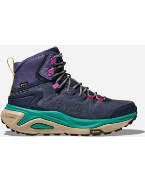 Hoka One One Kaha 3 GORE-TEX Schuhe für Damen in Varsity Navy/Mountain Iris Größe 36 2/3 | Wandern - Blau