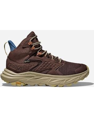 Hoka One One Anacapa 2 Mid GORE-TEX Schuhe für Herren in Walnut/Oyster Mushroom Größe 40 2/3 | Wandern - Braun