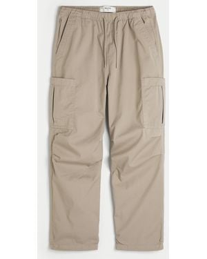 Hollister Baggy Pull-on Utility Trousers - Natural