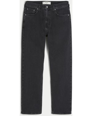 Hollister Washed Black Loose Jeans - Blue