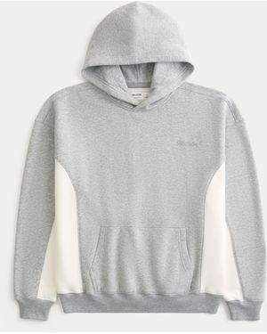 Hollister Boxy Logo Hoodie - Grey