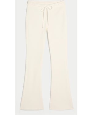 Hollister Gilly Hicks Always Cosy Waffle Bootcut Trousers - Natural