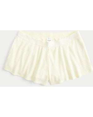 Hollister Always Cosy Logo Waist Boxer Shorts - Natural