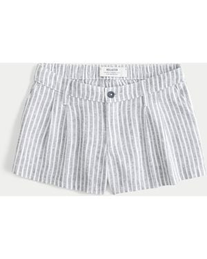 Hollister Hollister Livvy Low-rise Linen-blend Shorts - Multicolour