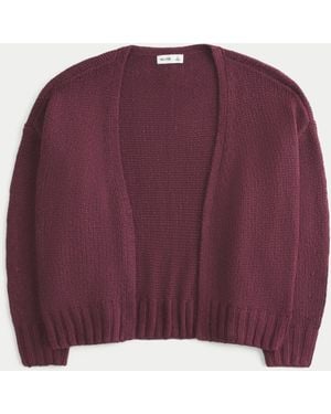 Hollister Easy No-close Lace Sleeve Cardigan - Purple