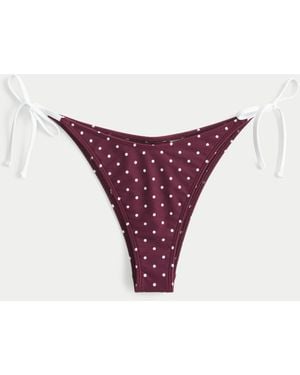 Hollister Super Cheeky-Bikini-Unterteil mit Seitenbändchen - Lila