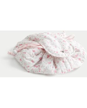 Hollister Tie Close Makeup Bag - White