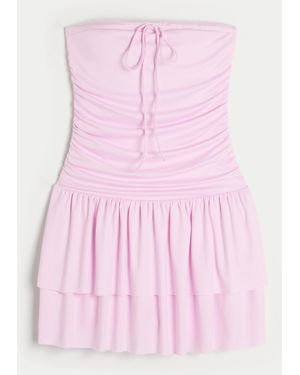 Hollister Strapless Knit Skort Dress - Pink