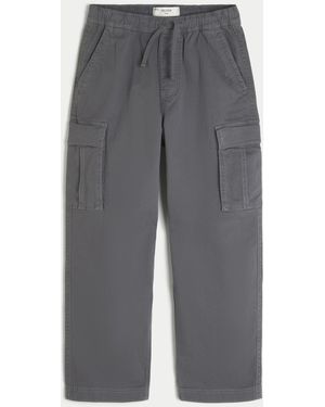 Hollister Baggy Cargo Trousers - Grey