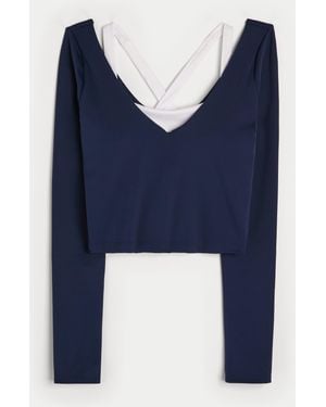 Hollister Gilly Hicks Active Boost Layered Top - Blue