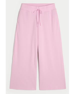 Hollister Gilly Hicks Baggy Cosy Waffle Trousers - Pink