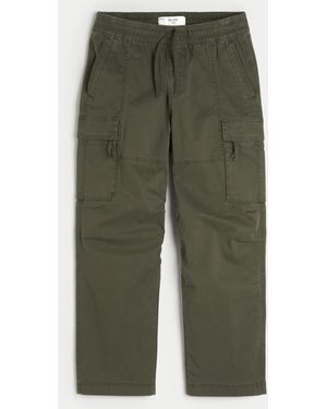 Hollister Baggy Cargo Pull-on Trousers - Green