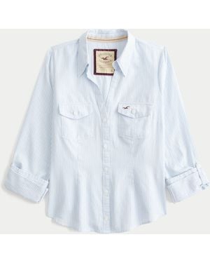 Hollister Oxford Icon Shirt - White