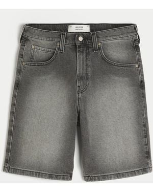 Hollister Baggy Jean Shorts - Grey