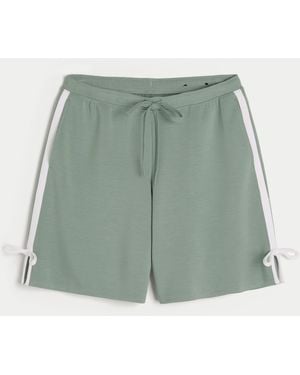Hollister Gilly Hicks Active Cooldown Side Bow Shorts - Green