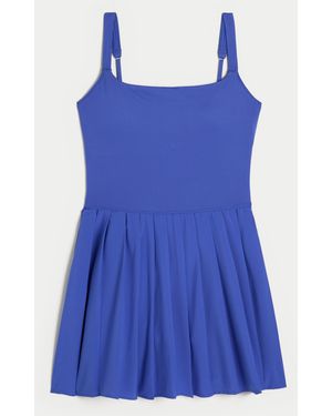 Hollister Gilly Hicks Active Pleated Dress - Blue