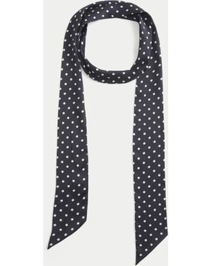 Hollister Polka Dot Scarf Belt - Blue