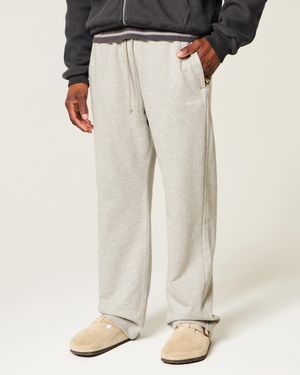 Hollister Hollister Feel Good Relaxed Straight Jogginghose aus Baumwolle - Weiß