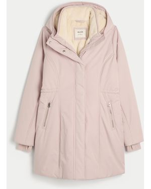 Hollister Faux Fur-lined Parka - Pink