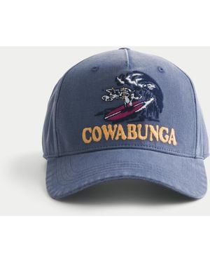 Hollister Cowabunga Graphic Trucker Hat - Blue