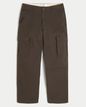 Hollister Skater Baggy Cargo Trousers - Grey